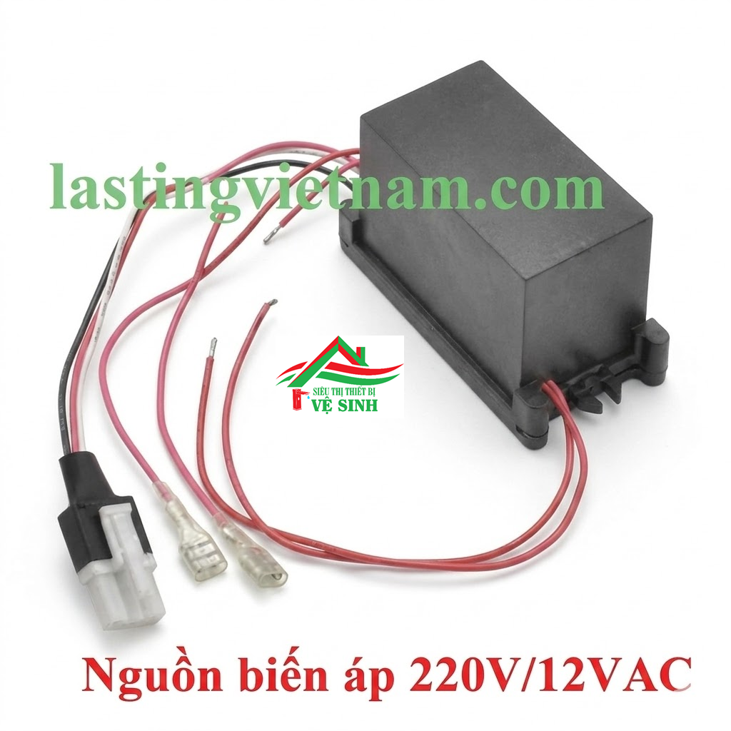 Bộ Nguồn Biến Áp Phổ Thông 220V/12VAC – Linh Kiện LASTING Tương Thích Bồn Tiểu Âm INAX